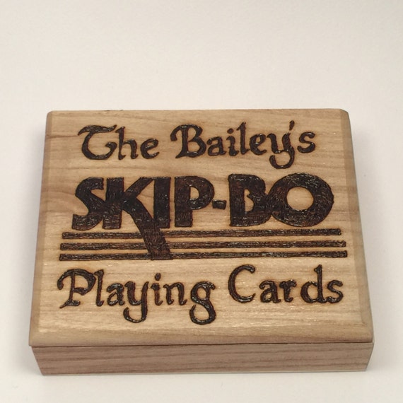 Personalisierte Holz Spielkarten Box Etsy