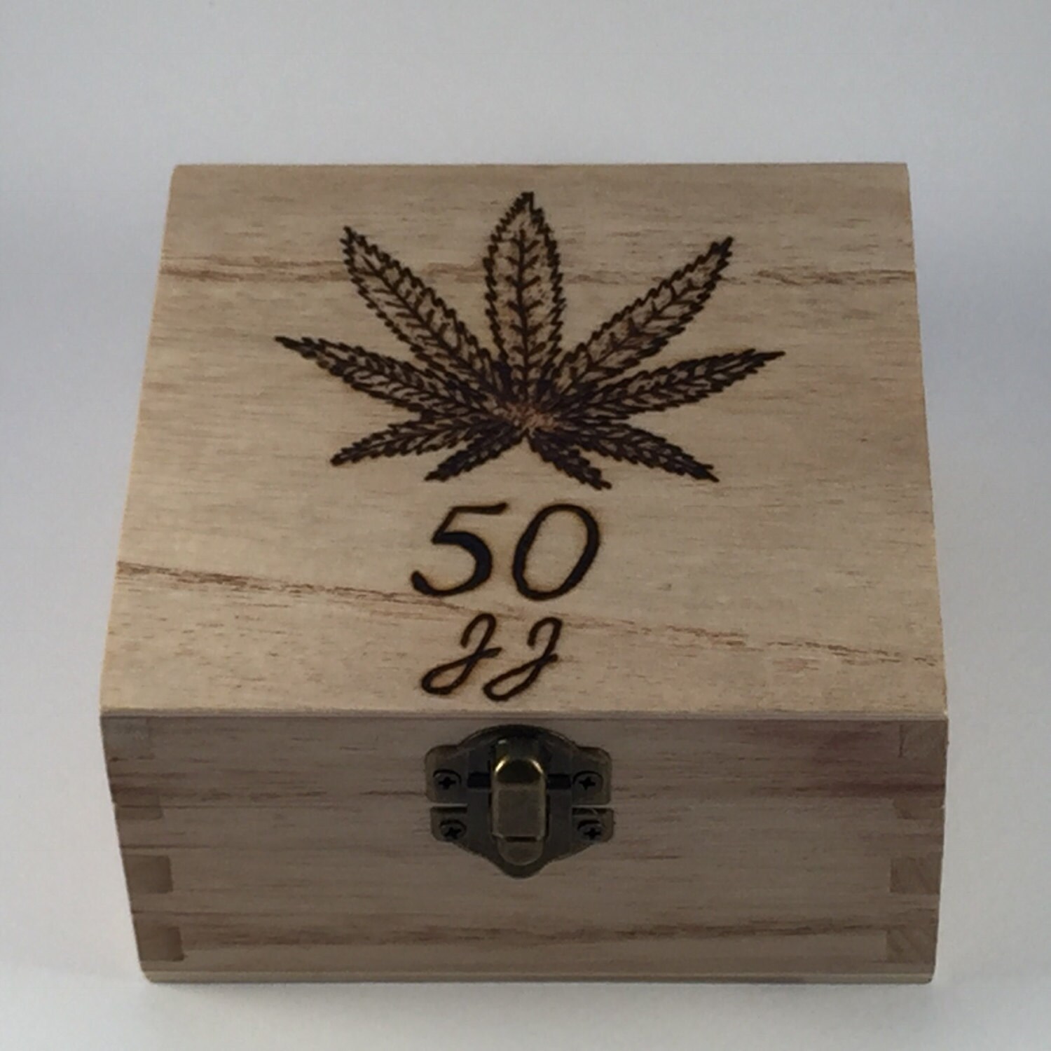 Stash Box Smokers Box Cannabis Leaf Personalised Etsy UK