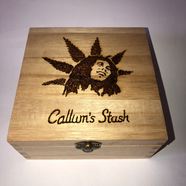 Stash Box Smokers Box Bob Marley personalised