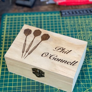 Personalised Wooden Darts Case image 4