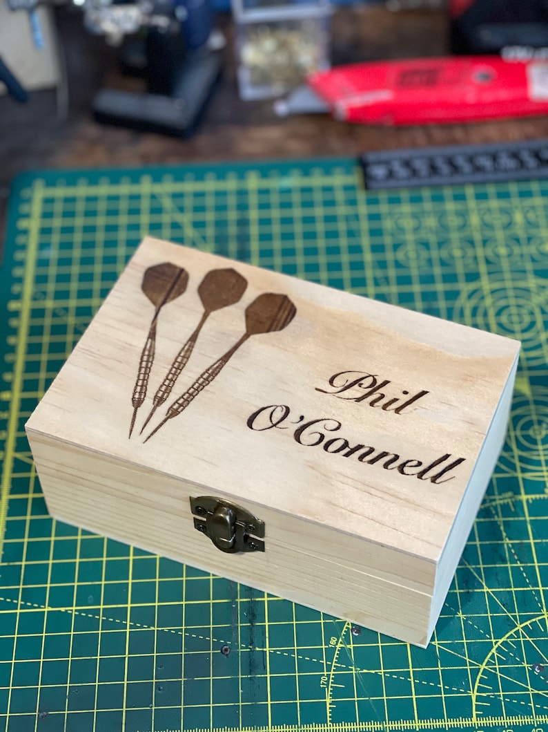 Personalised Wooden Darts Case image 4