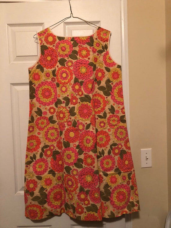 1960’s Paper Dress Vintage “Flower Fantasy” Design