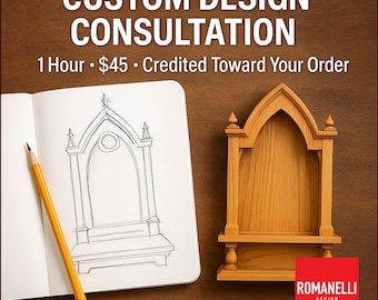 Custom Order Design Consultation – 1 Hour Expert Guidance for Personalized Altars, Shrines, or Woodwork