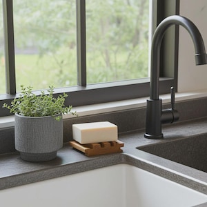 Wood Soap Dish Soap Tray Saver for Bathroom Shower EverDry Design, Handmade, Kentucky USA