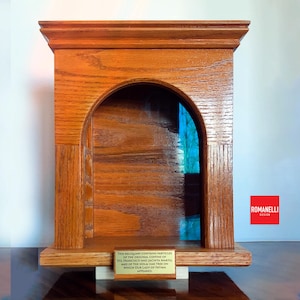 Handcrafted Catholic Reliquary Niche: Sacred Relic Display, USA Made