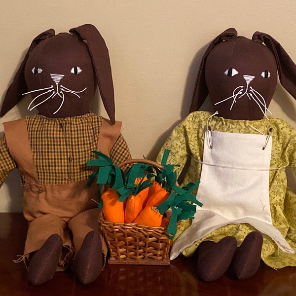 Harry and Maude Primitive Rabbits