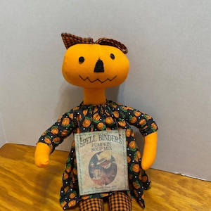 Pumpkin Polly Handmade Primitive Doll