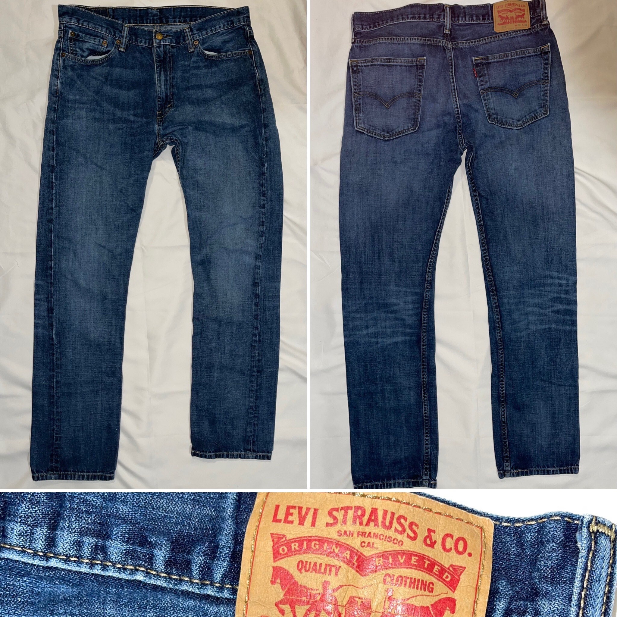 Levis Blue Jeans Size W36 L34 | Etsy