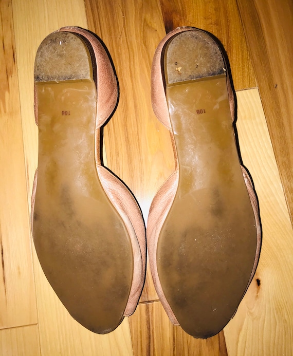 Talbots Open Toes Shoes Slip on Flats Size 10B Ta… - image 10