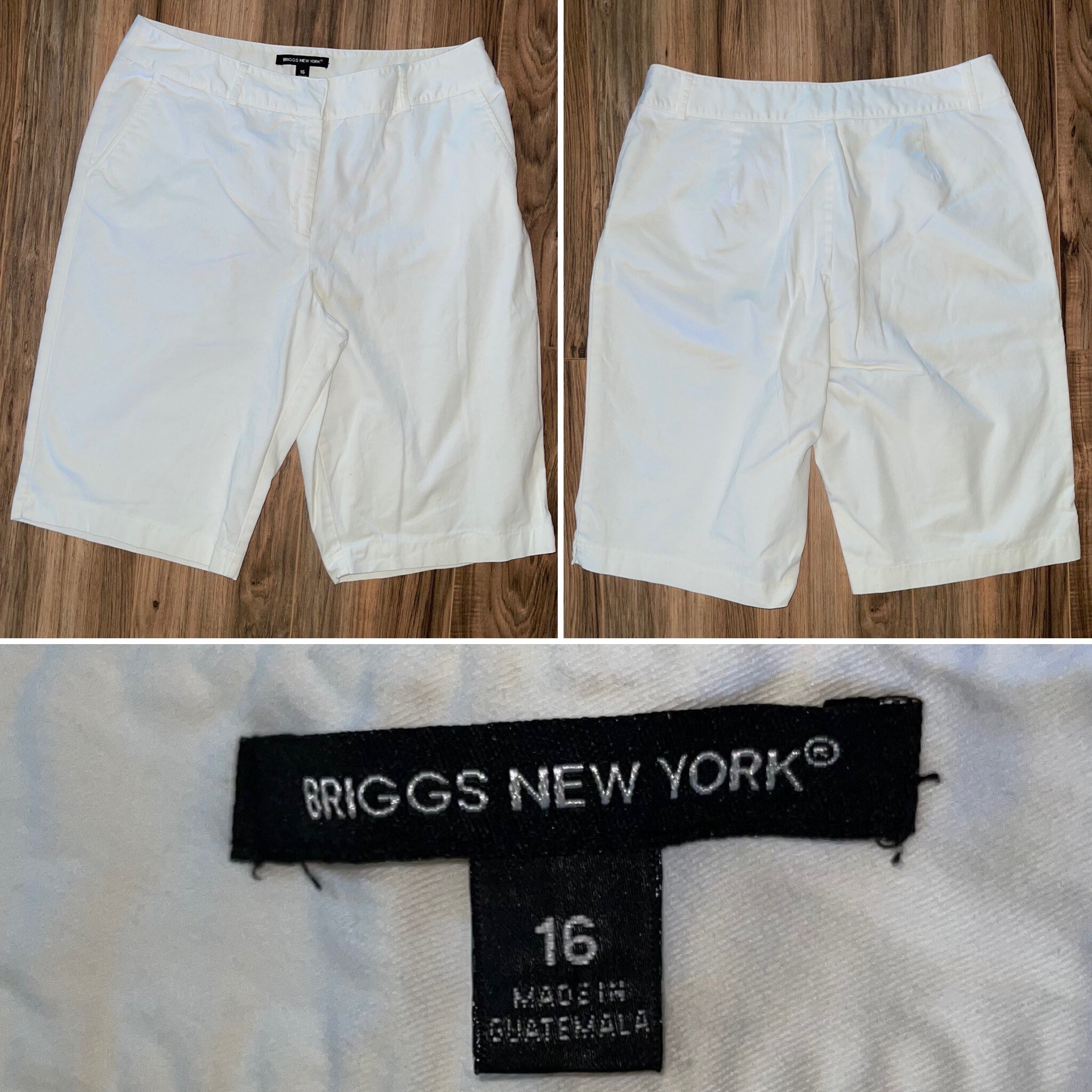 Briggs New York White Shorts Size 16 - Etsy