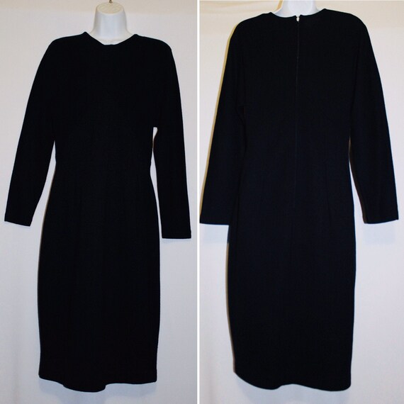 Black Sweater Dress by R&K Originals Size 6 - image 1
