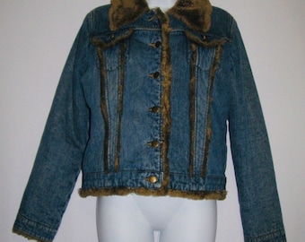 Blue Denim Jacket Seventy Seven 77 Size L