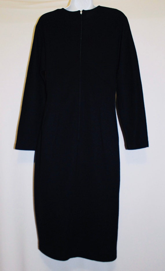 Black Sweater Dress by R&K Originals Size 6 - image 8
