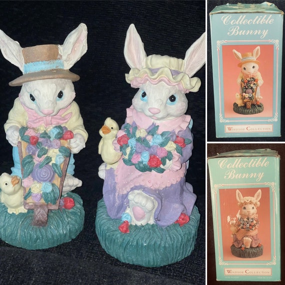 1980's WINDSOR COLLECTION Pair of Ceramic Easter Bunnies - Etsy 1980's WINDSOR COLLECTION Pair of Ceramic Easter Bunnies - Etsy