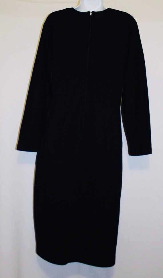 Black Sweater Dress by R&K Originals Size 6 - image 3