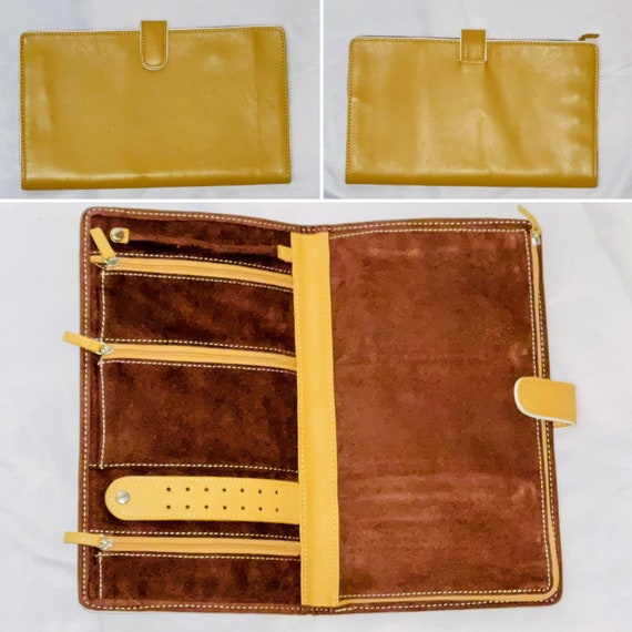 Vintage Jewelry Carrier Storage Bag Travel Bag TriFold Etsy