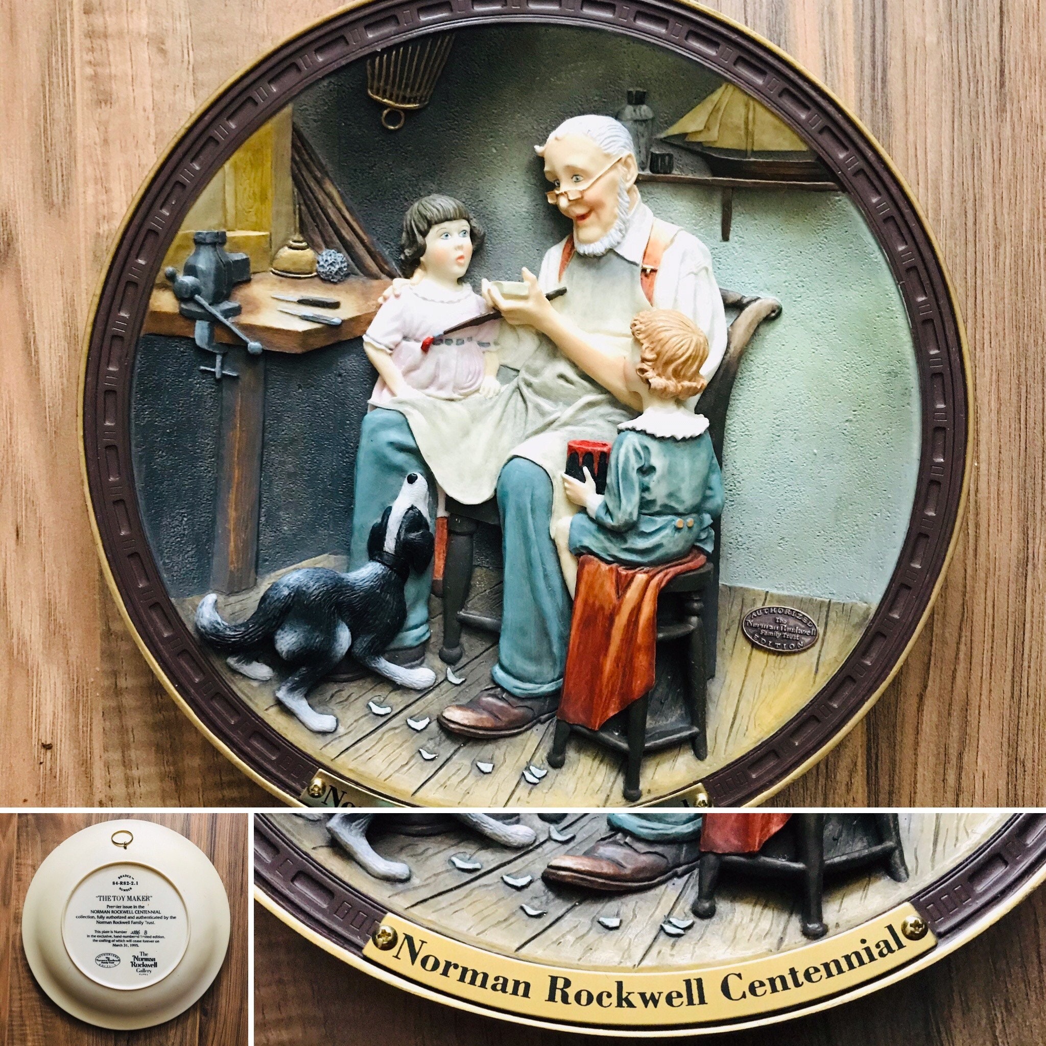 The Toy Maker by Norman Rockwell Premier Centennial Collection Etsy UK