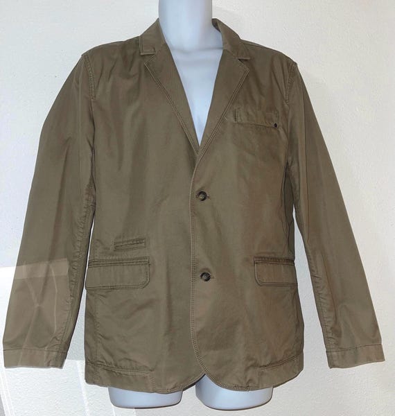 Calvin Klein Sport Blazer Jacket Office Outwear Khakis Size M