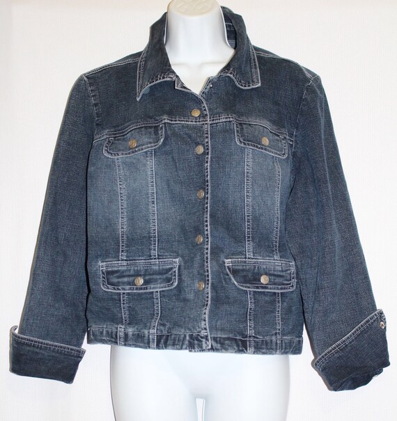 Vintage Distressed Jeans Jacket by Live a Little S
