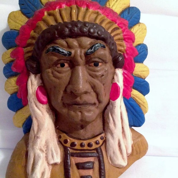 Ceramic Indian Busts Etsy