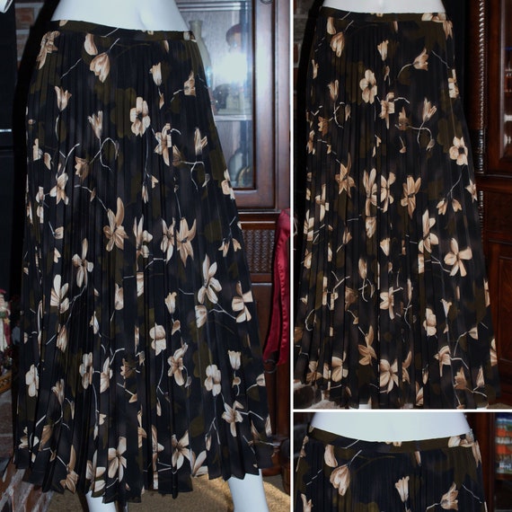 vintage floral maxi skirt