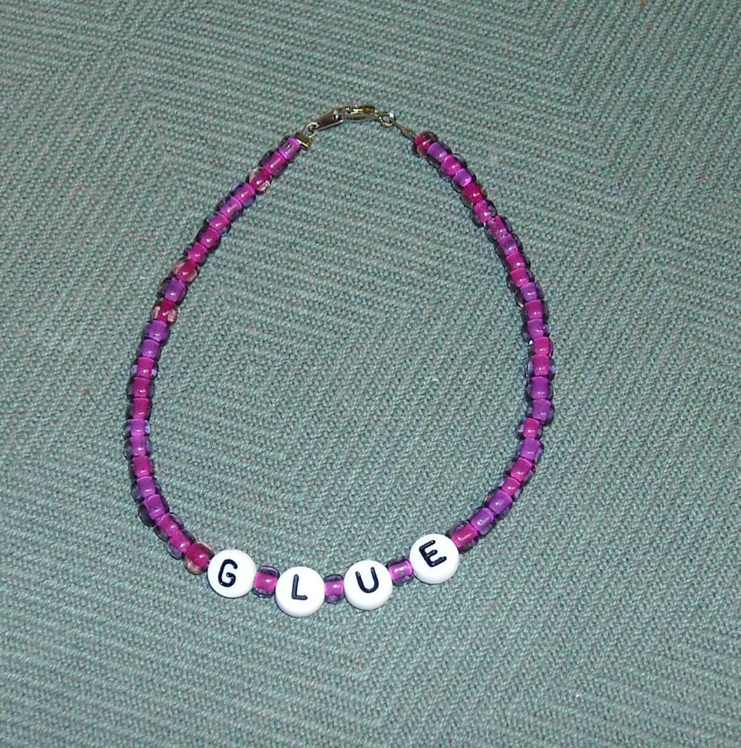 Christian Acronym Bracelet GLUE Purple Etsy