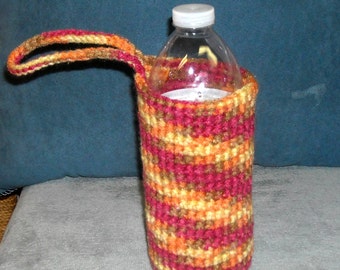 Crochet water bottle holder