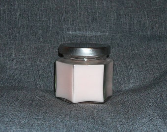 Cotton Blossom 4 oz soy candle in Hexagon Jar