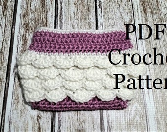 Crochet Pattern, Ruffle Diaper Cover Pattern, Tutorial for Crochet Ruffle Newborn Diaper Cover Pattern, DIY, Instant Download PDF
