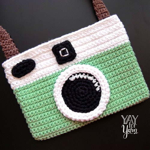 Vintage Camera Bag Crochet Pattern polaroid Instax Lomo Etsy
