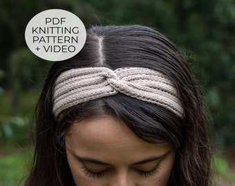Summer Headband Knitting Pattern, Summer Knitting Patterns, Knit Headband Pattern, Lace Headband Knitting Pattern, Easy Knitting Patterns