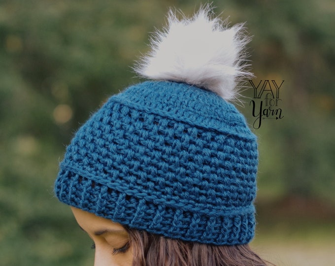 Puff Stitch Hat - PDF Crochet Pattern & Video Tutorial