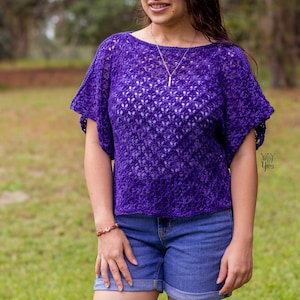 Plus Size Knitting Pattern, Summer Top Knitting Pattern, Women&#39;s Top Knitting Pattern, Lace Knitting Patterns, Summer Knitting Patterns