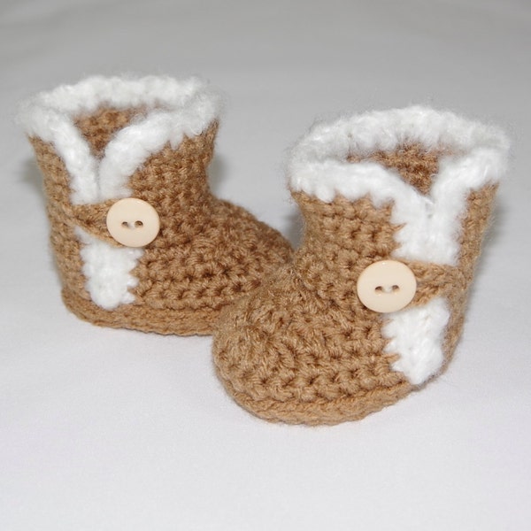 Patrón de arranque de ganchillo para American Girl Dolls - Patrón de ganchillo de botas de muñeca peludas - Botas Ugg de ganchillo - Patrón de ganchillo de zapatos de muñeca de invierno