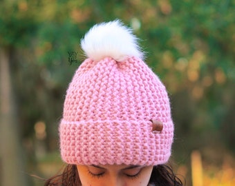 Garter Stitch Hat Pattern, Garter Stitch Beanie Knitting Pattern