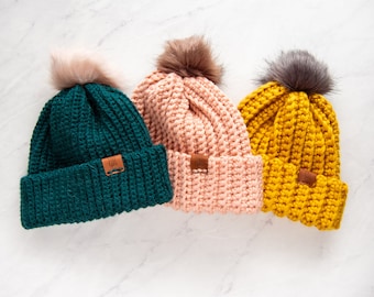 Baby Hat Crochet Pattern, Preemie Hat Crochet Pattern, Newborn Hat Crochet Pattern, Winter Hat Crochet Pattern, Easy Crochet Baby Patterns