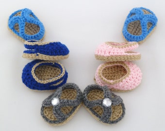PDF CROCHET PATTERN - Summer Sandal Pack 2 - Closed-toe & Double-Arch Slingbacks for American Girl Doll - Instant Download