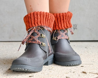 Easy Boot Cuffs - PDF Crochet Pattern & Video Tutorial