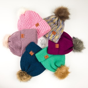 Children&#39;s Hat Knitting Pattern, Kids Hat Knitting Pattern, Easy Knitting Pattern, Toddler Hat Knitting Pattern, Beginner Knit Hat Pattern