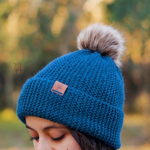 Knitted Hat Pattern, Easy Hat Knitting Pattern, Beanie Knitting Pattern, Winter Hat Knitting Pattern, Crochet Ski Hat, Knitted Toque Pattern