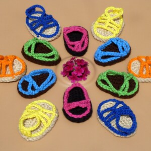 PDF CROCHET PATTERN - Summer Sandal Pack 1 -  Strappy & Gladiator Sandals Pattern for American Girl Dolls- Instant Download