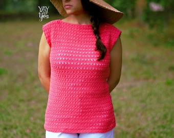 Crochet Summer Top Pattern, Summer Crochet Patterns for Women, Crochet Top Pattern, Plus Size Crochet Patterns, Easy Crochet Patterns