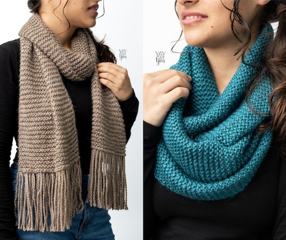 Knitting for beginners scarf discount