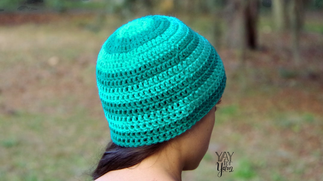 35 Free Easy Crochet Hat Patterns Worsted Yarn to Make - A More Crafty Life