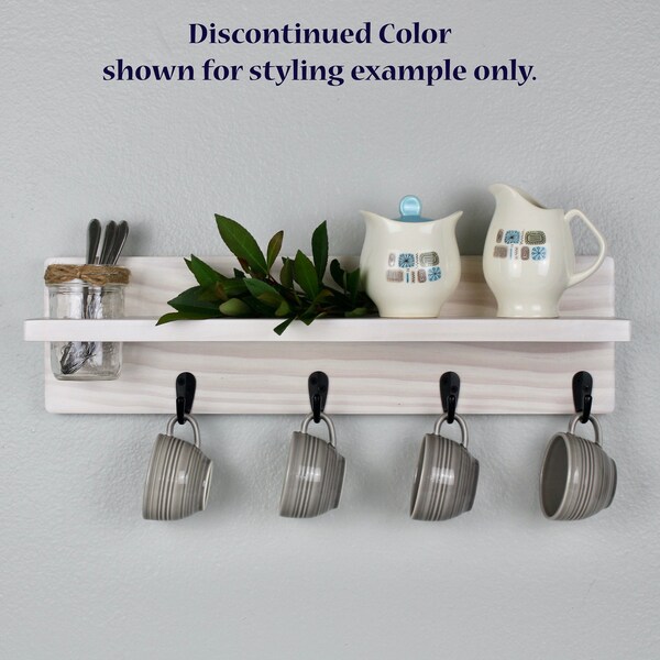 Coffee Shelf With Hooks Etsy