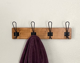 Farmhouse Hooks-  Coat Rack - Storage Hooks - Wall Hook - Purse Hook - Fixer Upper - Wall Organizer with Hooks - Bathroom Towel Hooks