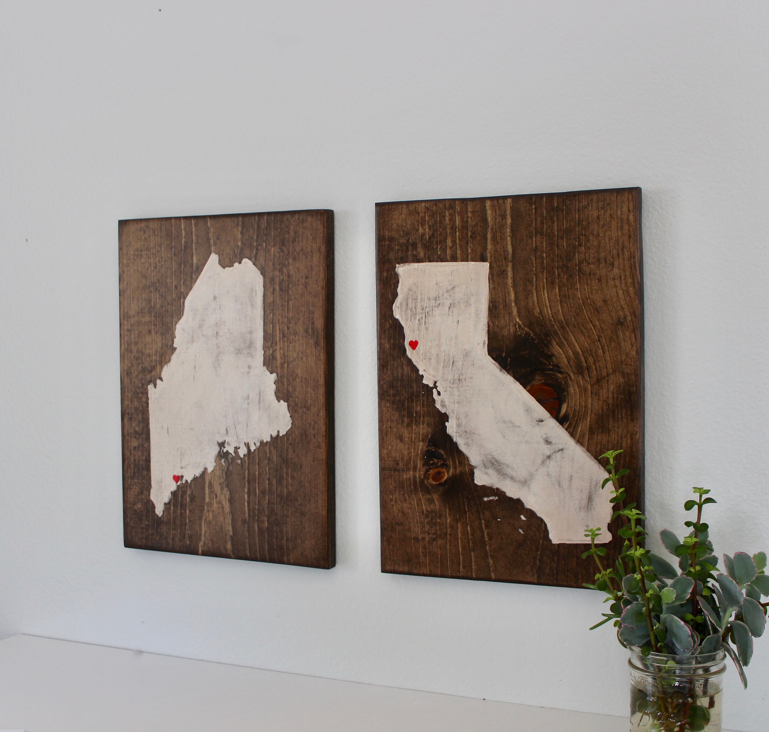 Custom Carved State Map - Made to Order - Rustic Country Maps of Your ...
