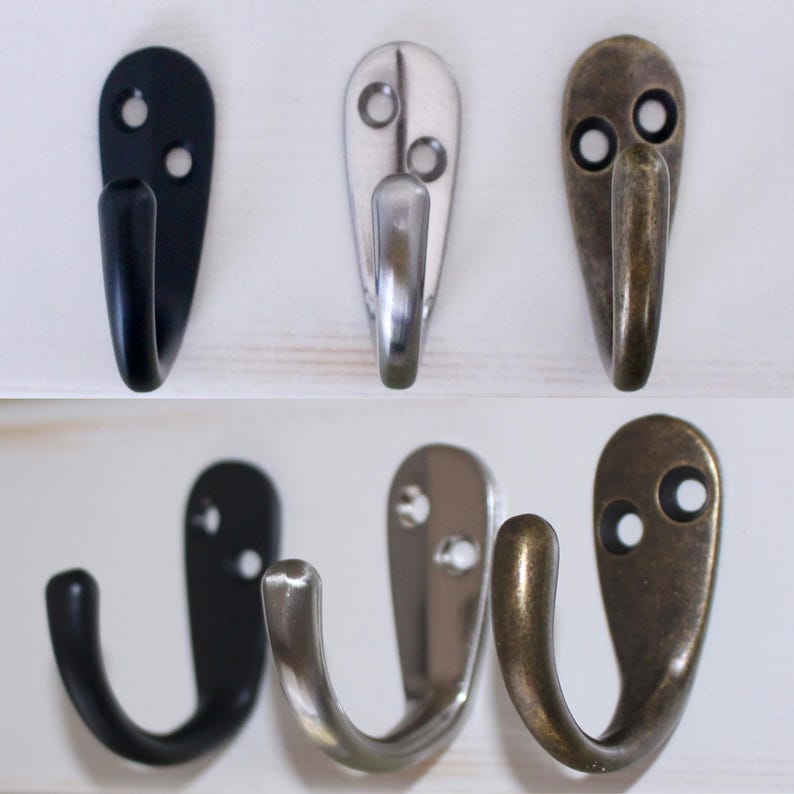 18" Slim Shelf with Hooks - Coffee Station - Entryway decor - Mug Hooks - Key Hooks - Bathroom Storage - Towel Hooks image 6