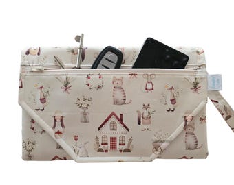 Bolso cambiador Cottage Nappy STANDARD con bolsillo frontal con cremallera - Bolso para pañales - Bolso cambiador - Monedero para pañales - Cambiador