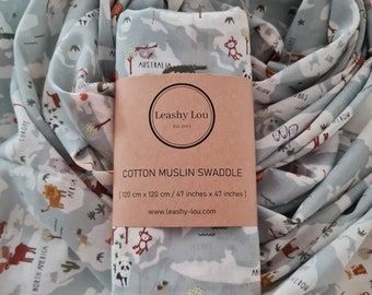 Around the world Muslin Swaddle